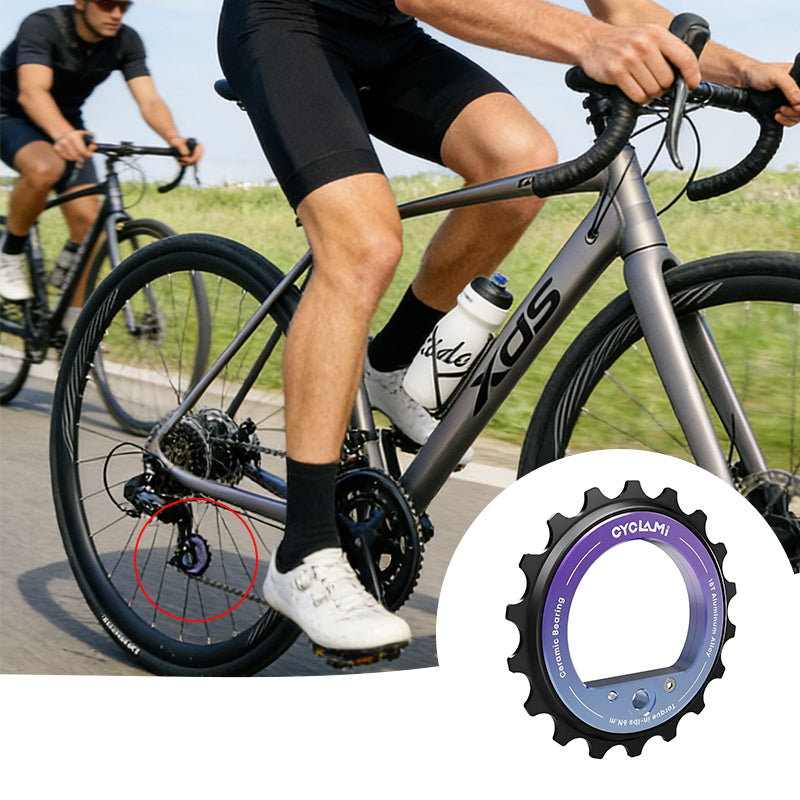 18T Rear Derailleur Ceramic Jockey Wheel Set - 9/10/11 Speed Hollow Eccentric Pulley Guide, R8000/R7000 Bike Parts