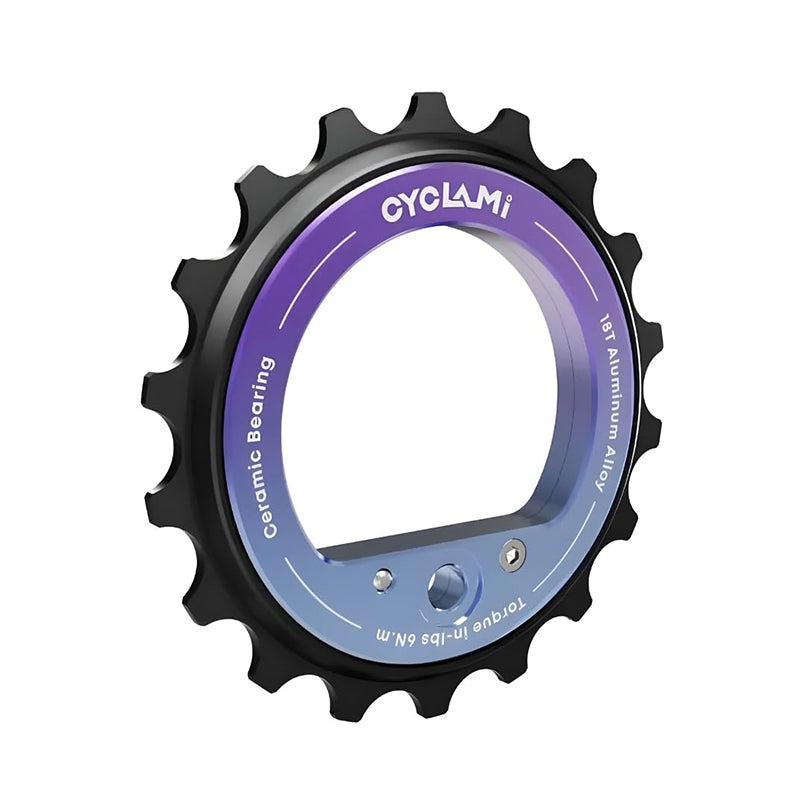 18T Rear Derailleur Ceramic Jockey Wheel Set - 9/10/11 Speed Hollow Eccentric Pulley Guide, R8000/R7000 Bike Parts