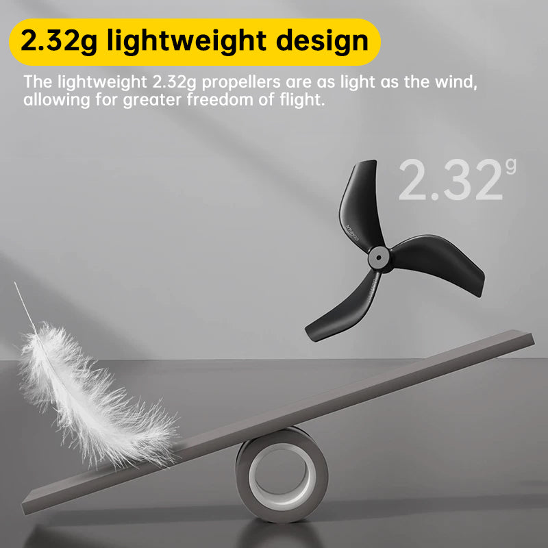 2218 Triple-Blade Propellers for Pavo20 Pro, 1.5mm Shaft Hole, CW+CCW Set,