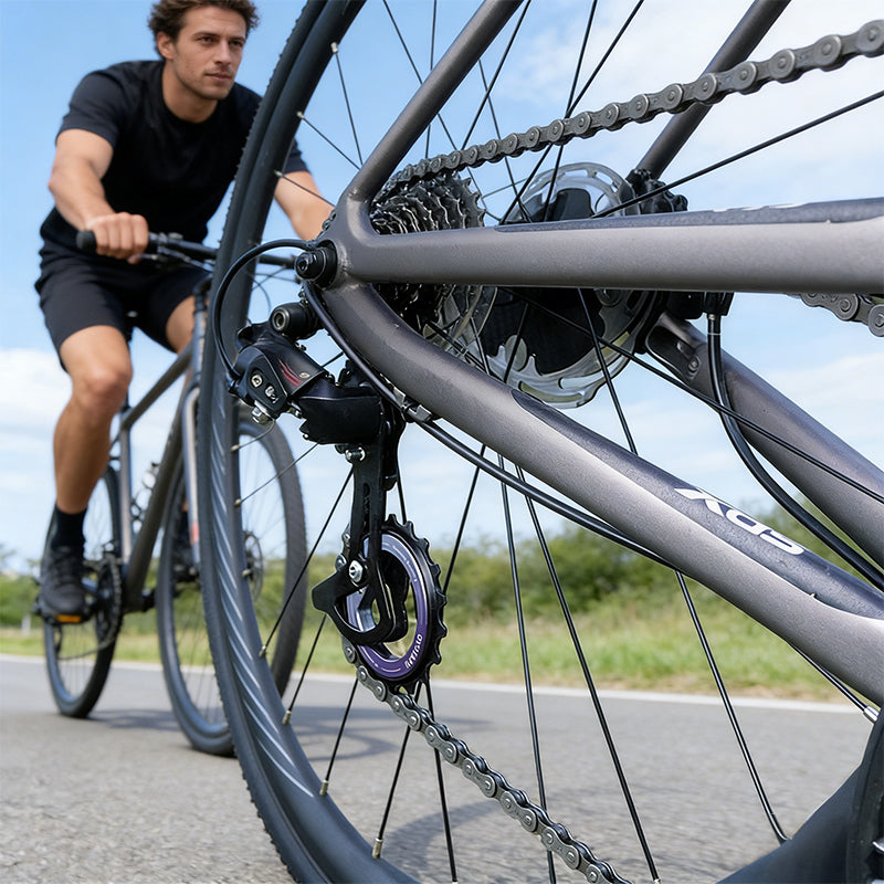 18T Rear Derailleur Ceramic Jockey Wheel Set - 9/10/11 Speed Hollow Eccentric Pulley Guide, R8000/R7000 Bike Parts